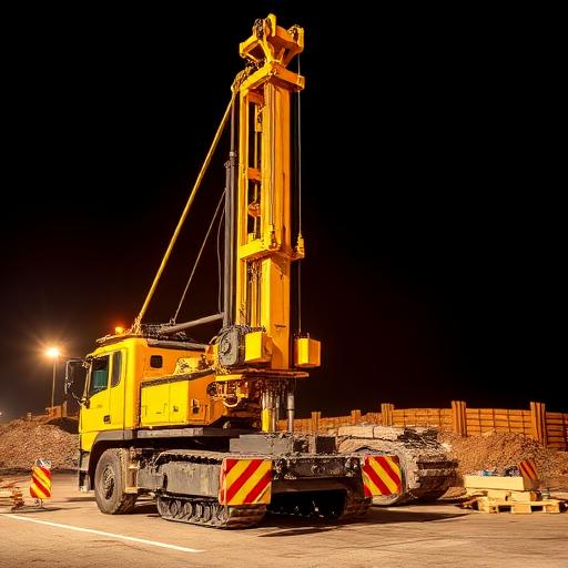 Piling Rig Shadow Sri Teja Constructions - Premium Piling Works & Civil Contractor Since 2002